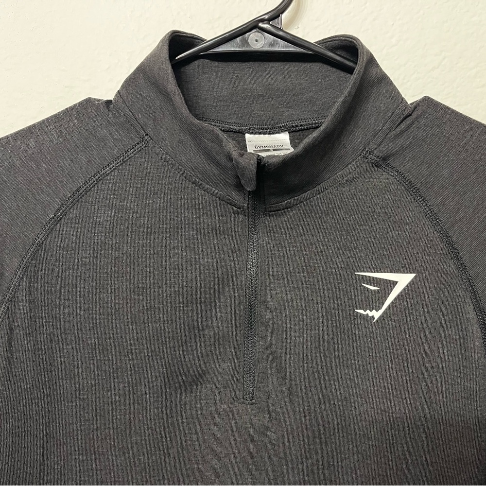 Gymshark Black Quarter-Zip Pullover - Picture 3 of 5